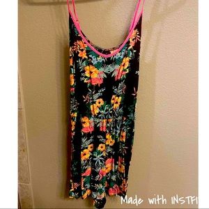 Summer flamingo romper
